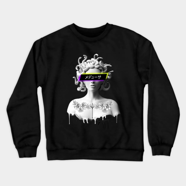 Melting Medusa Crewneck Sweatshirt by Black Lotus